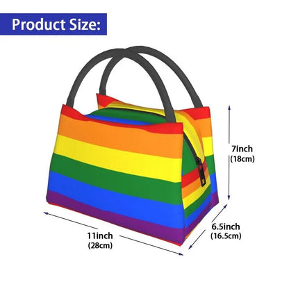 Lunch Bag - LGBTQIA+ Insulated Cooler Lunch Bags - Large