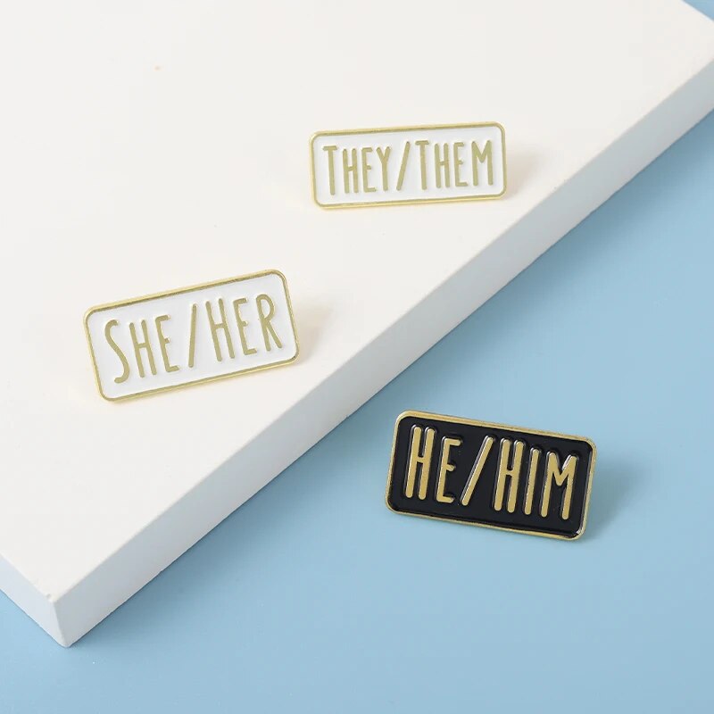 Badges - LGBTQIA+ Queer Fancy Pants Pronoun Badges