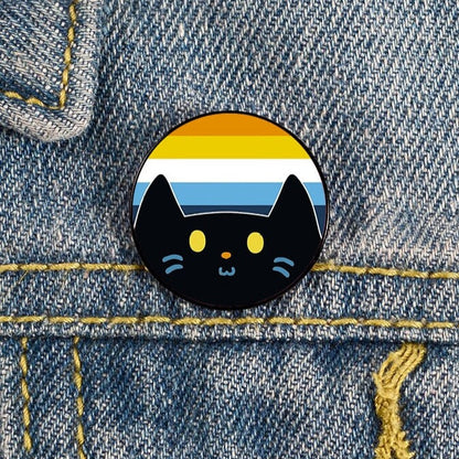 Enamel Pins - LGBTQIA+ Queer Pride Cats Pin Badges 