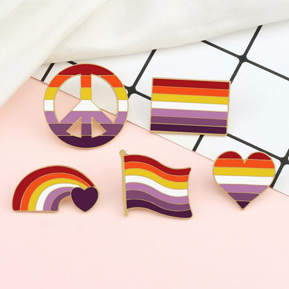 Enamel Pins - LGBTQIA+ Queer Pride Lesbian Pin Badges 