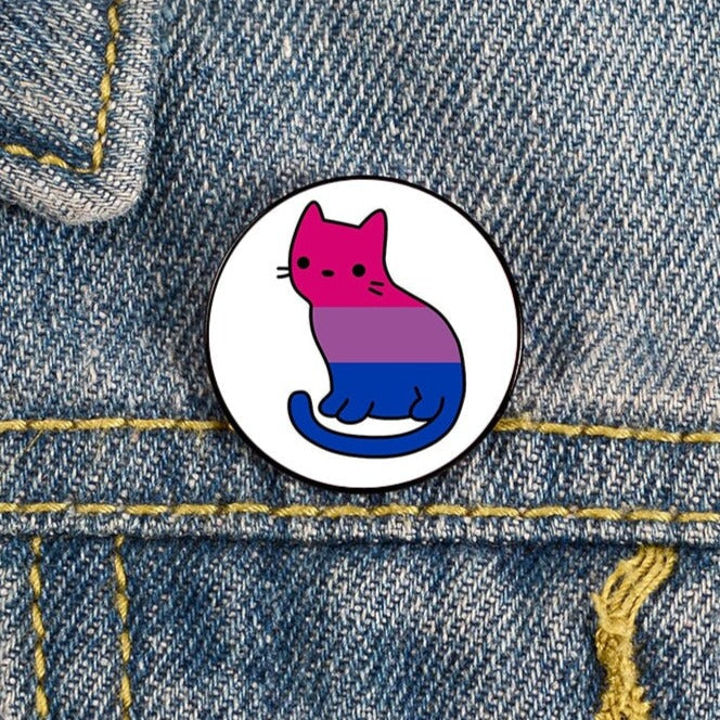 Enamel Pins - LGBTQIA+ Queer Pride Cats Pin Badges 