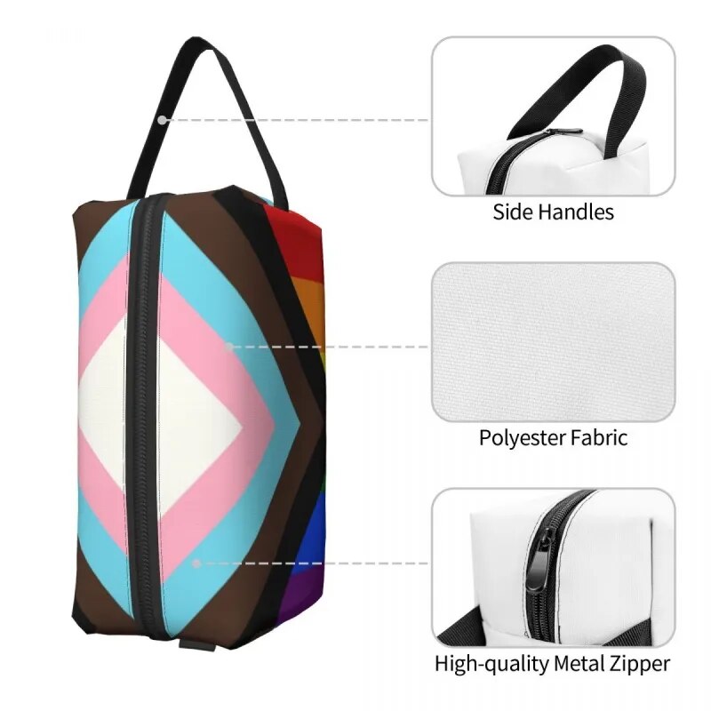 Bags - LGBTQIA+ Queer Pride Cosmetic & Toiletry Organizer Bags