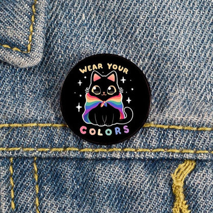 Enamel Pins - LGBTQIA+ Queer Pride Cats Pin Badges 