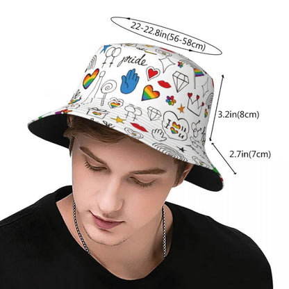 Hats - LGBTQIA+ Doodles Bucket Hat