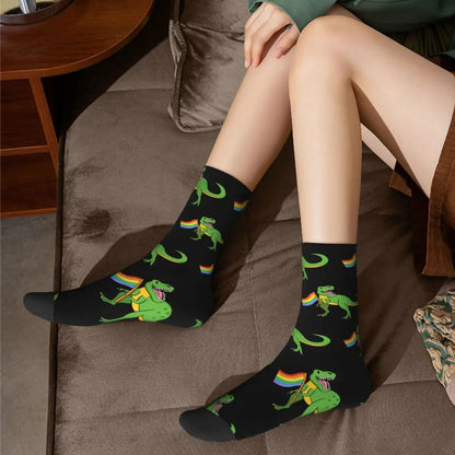 Socks - LGBTQIA+ Queer T-Rex Pride Socks