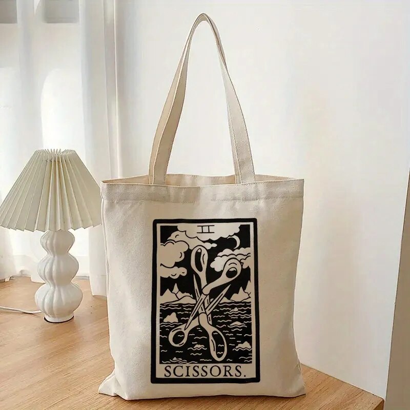 Tote Bags - The Good Scissors Canvas Tote Bag