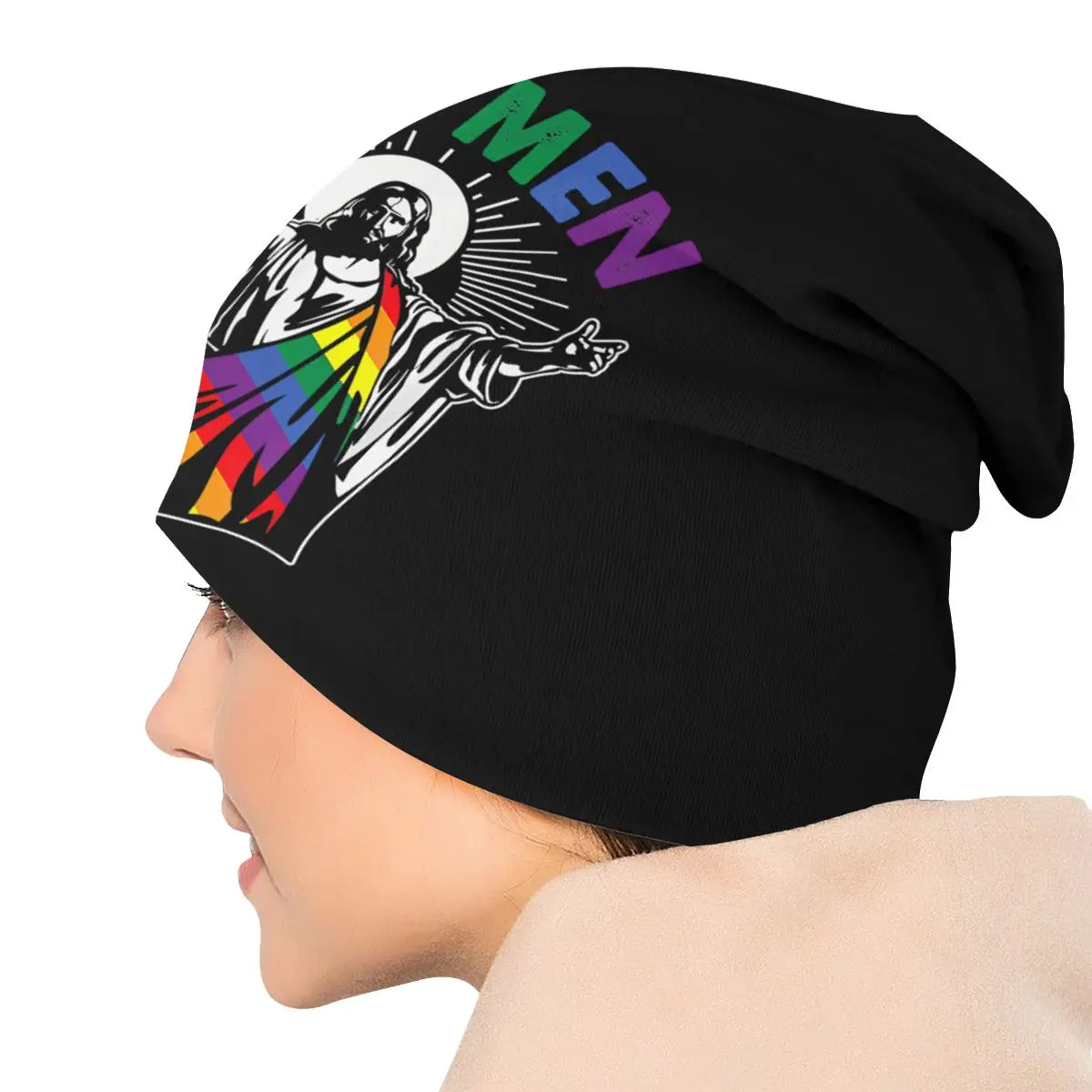 LGBTQIA+ Queer Ah, Men Skullies Beanie Cap