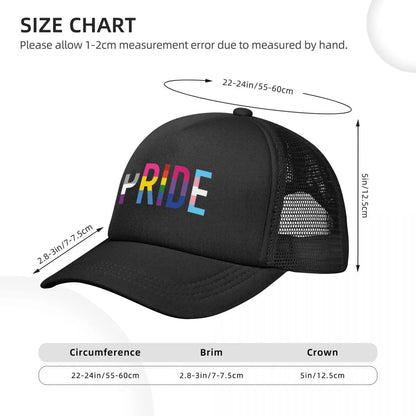 Hats - LGBT Pride Mesh Baseball Cap