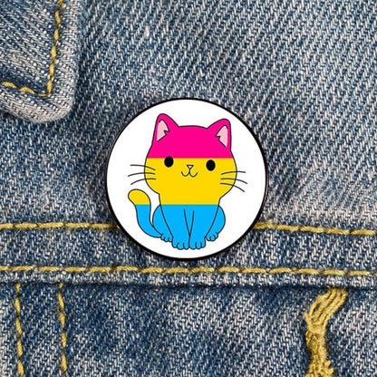 Enamel Pins - LGBTQIA+ Queer Pride Cats Pin Badges 