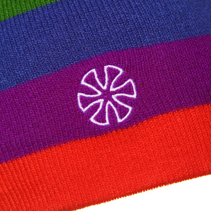 LGBTQIA+ Queer Snowy Striped Slopes Beanies