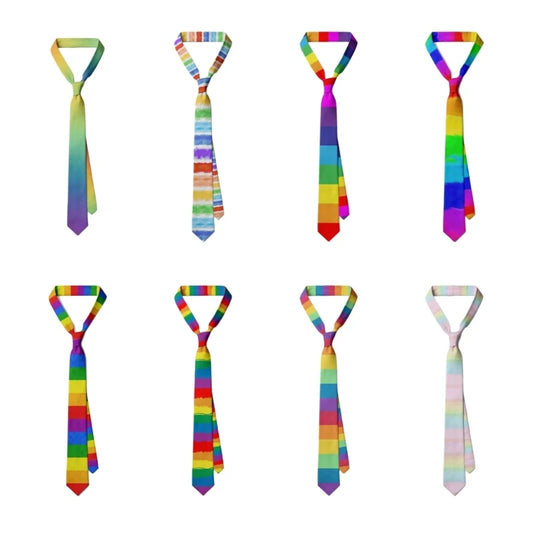 LGBTQIA+ Queer Rainbow Pride Neckties