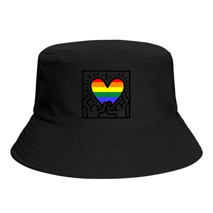 Hats - Lifting Rainbow Hearts Bucket Hat