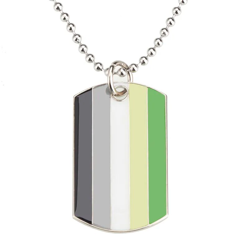 Necklace - LGBTQIA+ Queer Dog Tag Necklace - 16 To Choose From!