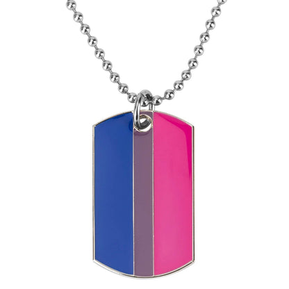 Necklace - LGBTQIA+ Queer Dog Tag Necklace - 16 To Choose From!