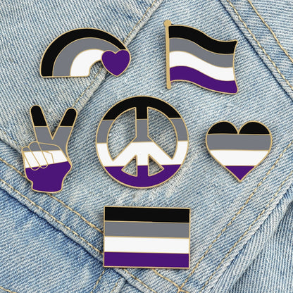 Enamel Pins - LGBTQIA+ Queer Pride Ace Pin Badges 