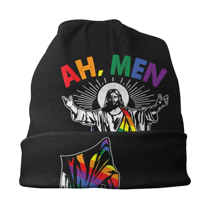 LGBTQIA+ Queer Ah, Men Skullies Beanie Cap