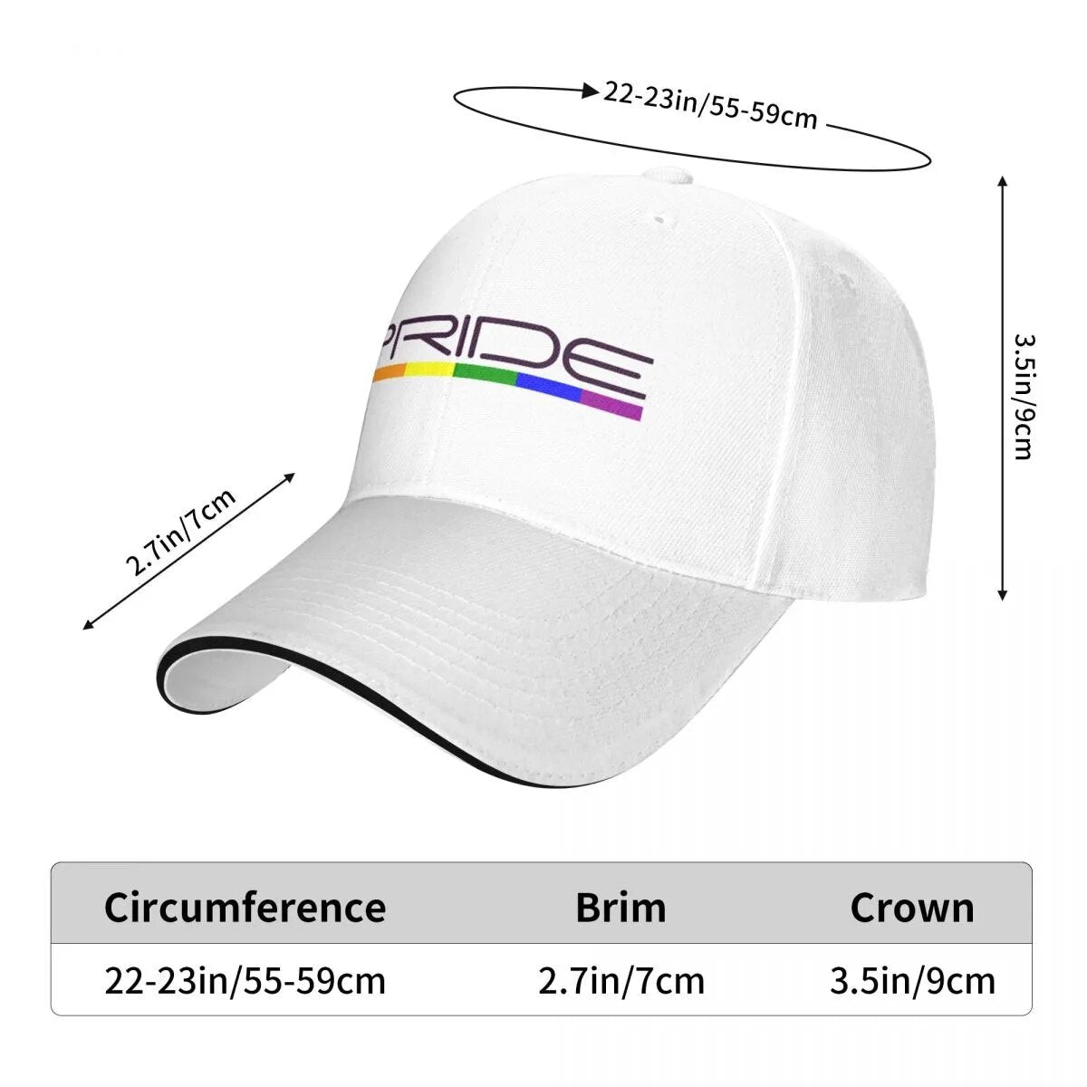 Hats - LGBTQIA+ Pride Baseball Cap