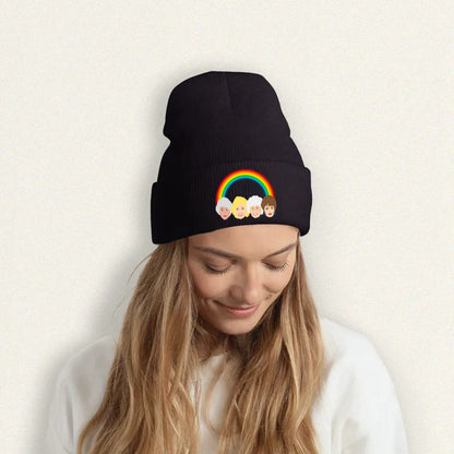 LGBTQIA+ Queer Golden Girls, with Pride Beanie