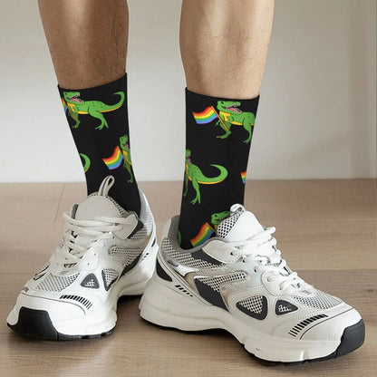 Socks - LGBTQIA+ Queer T-Rex Pride Socks