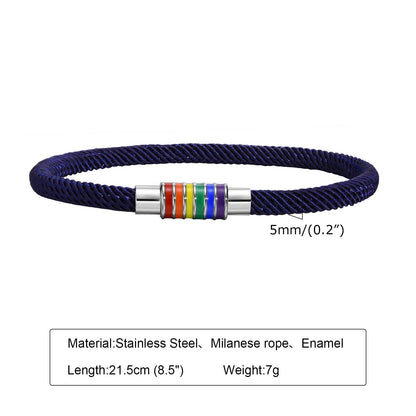 Bracelet - Rainbow Pride Rope Bracelets