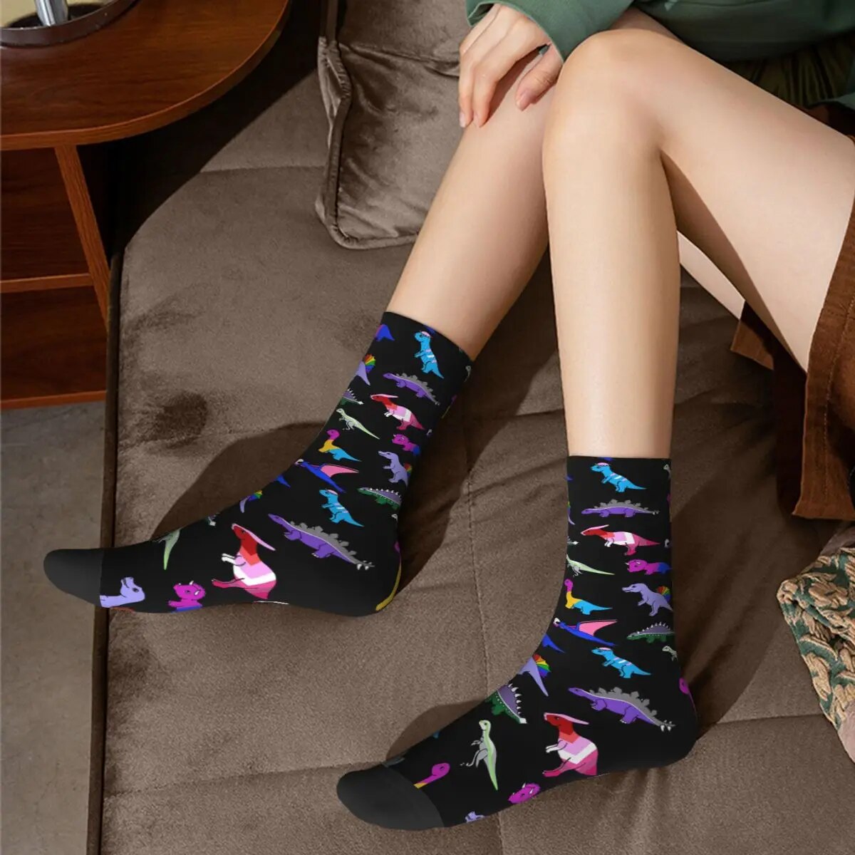 Socks - LGBTQIA+ Queer Dinosaur Socks