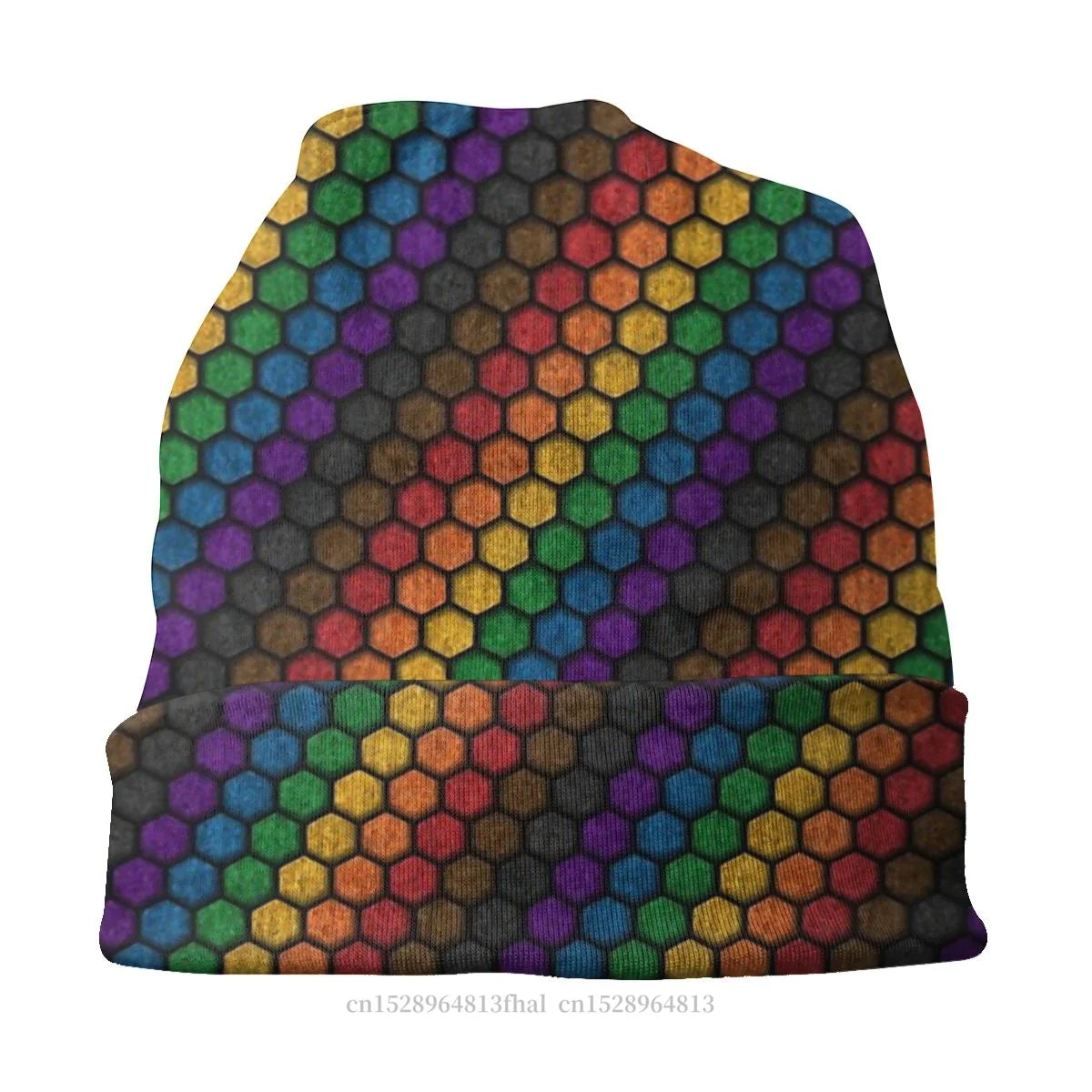 LGBTQIA+ Queer Pride Hexagon Skullies Beanie Cap