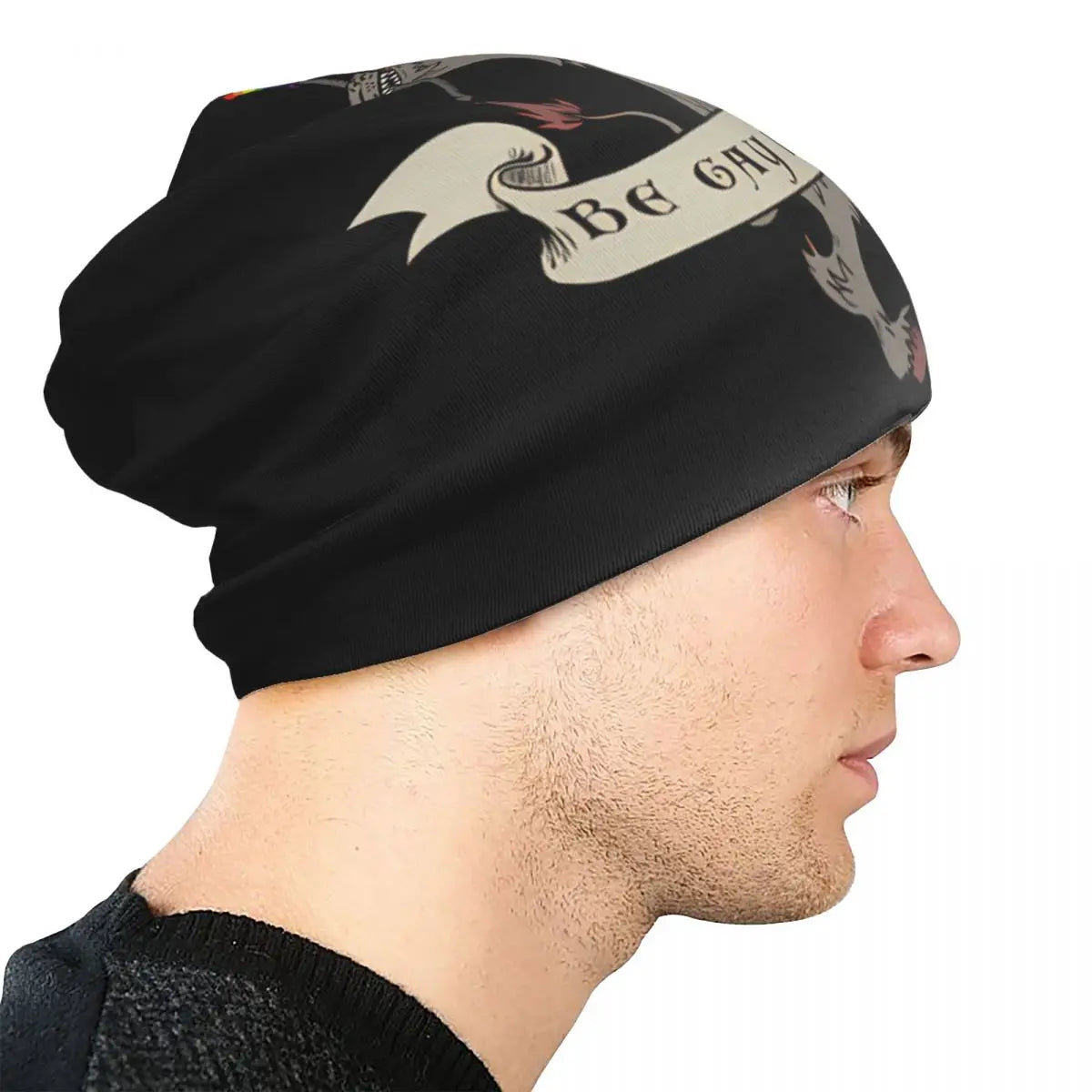 LGBTQIA+ Queer Be Gay Do Crime Skullies Beanie Cap