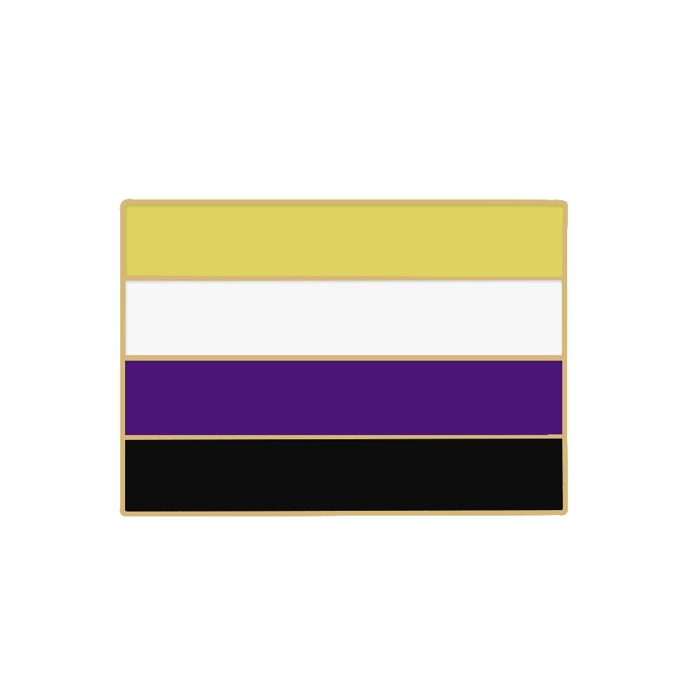 Enamel Pins - LGBTQIA+ Queer Pride Non-Binary Pin Badges 