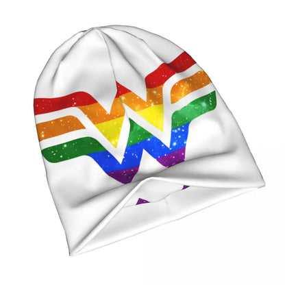 LGBTQIA+ Queer Wonder Woman Pride Skullies Beanie Cap