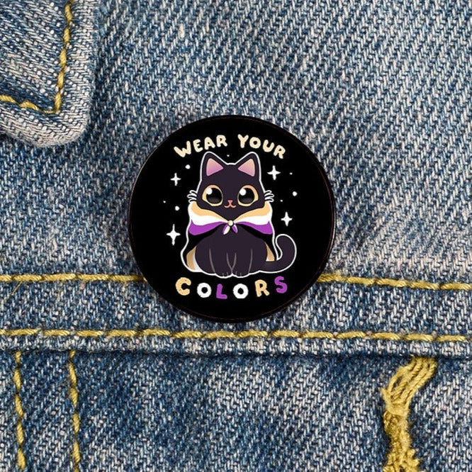 Enamel Pins - LGBTQIA+ Queer Pride Cats Pin Badges 