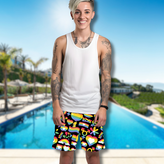 LGBTQIA+ Queer Pride Sassy Pants Boardshorts