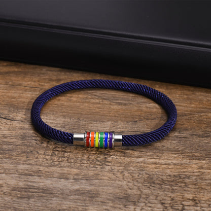 Bracelet - Rainbow Pride Rope Bracelets