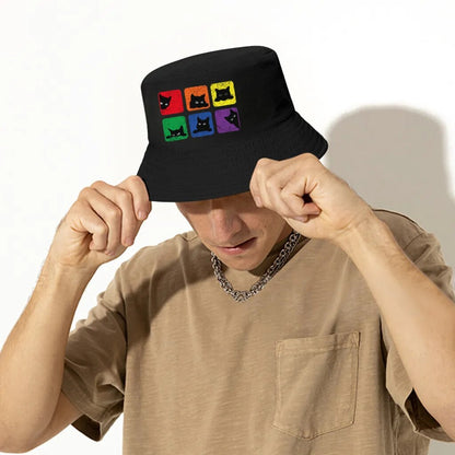 Hats - Peeking Pride Pussies Bucket Hat