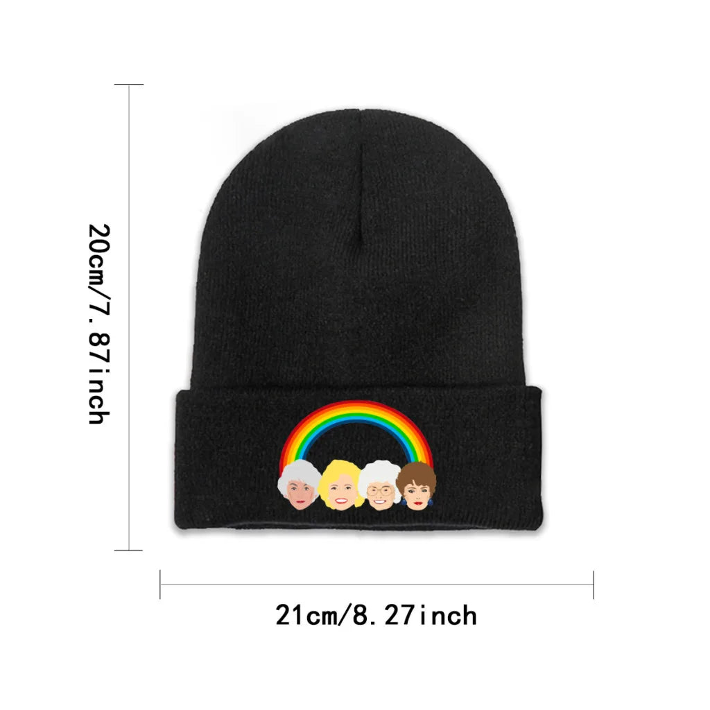 LGBTQIA+ Queer Golden Girls, with Pride Beanie