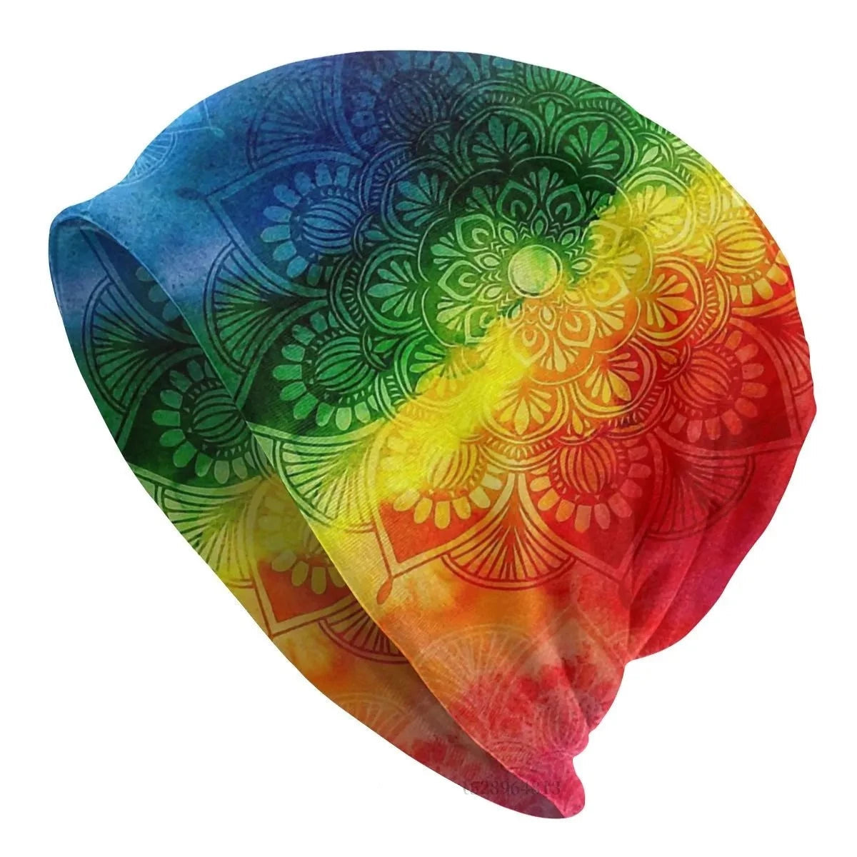 Hats - Pride Rainbow Mandala Skullies Beanie Cap