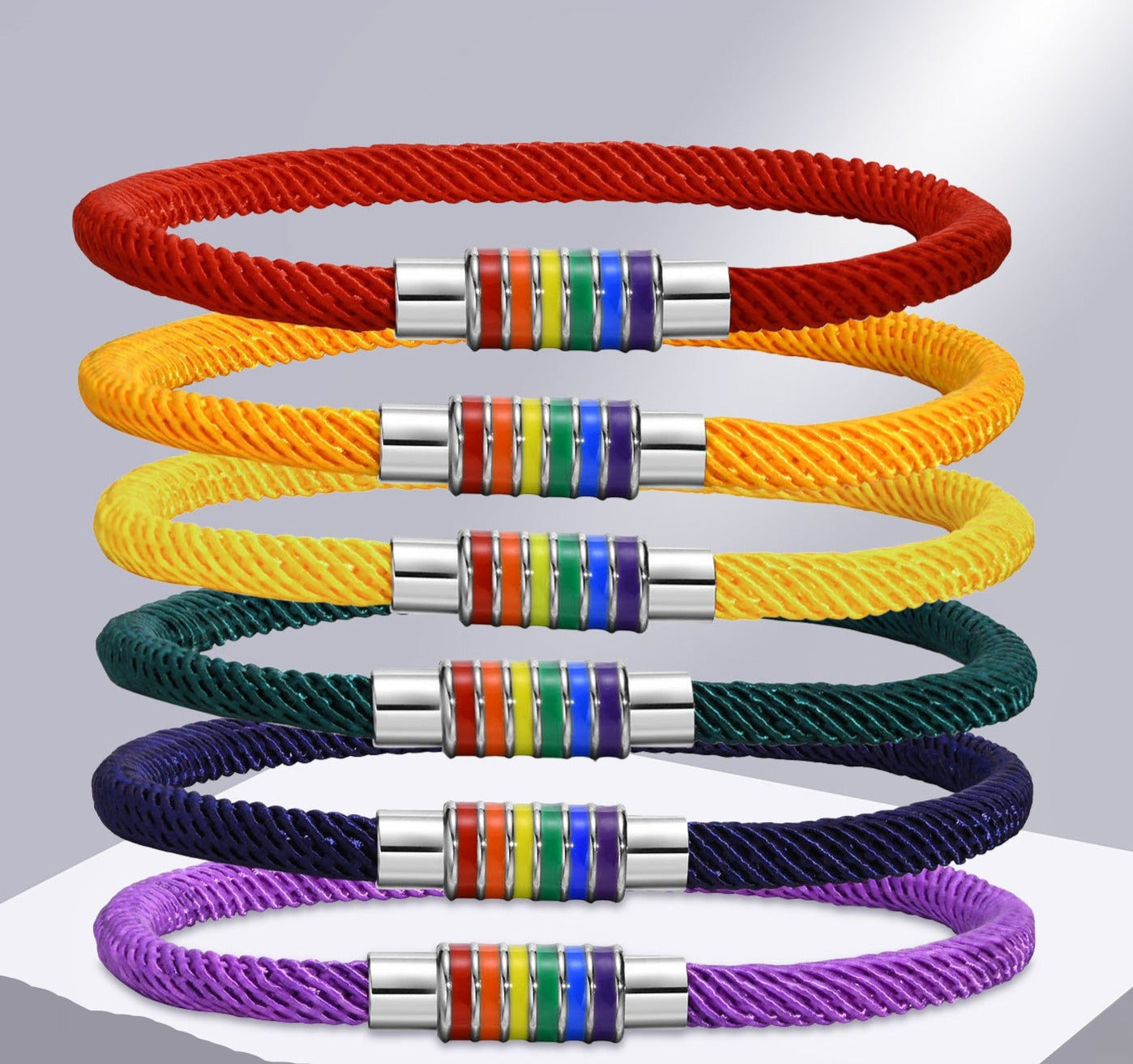 Bracelet - Rainbow Pride Rope Bracelets