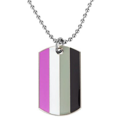 Necklace - LGBTQIA+ Queer Dog Tag Necklace - 16 To Choose From!