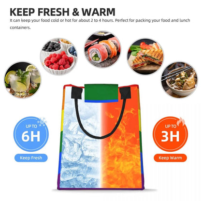 Lunch Bag - LGBTQIA+ Insulated Cooler Lunch Bags - Medium