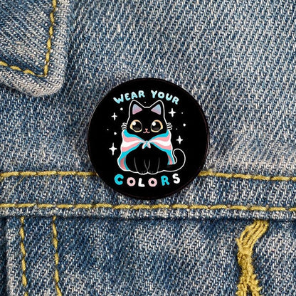 Enamel Pins - LGBTQIA+ Queer Pride Cats Pin Badges 