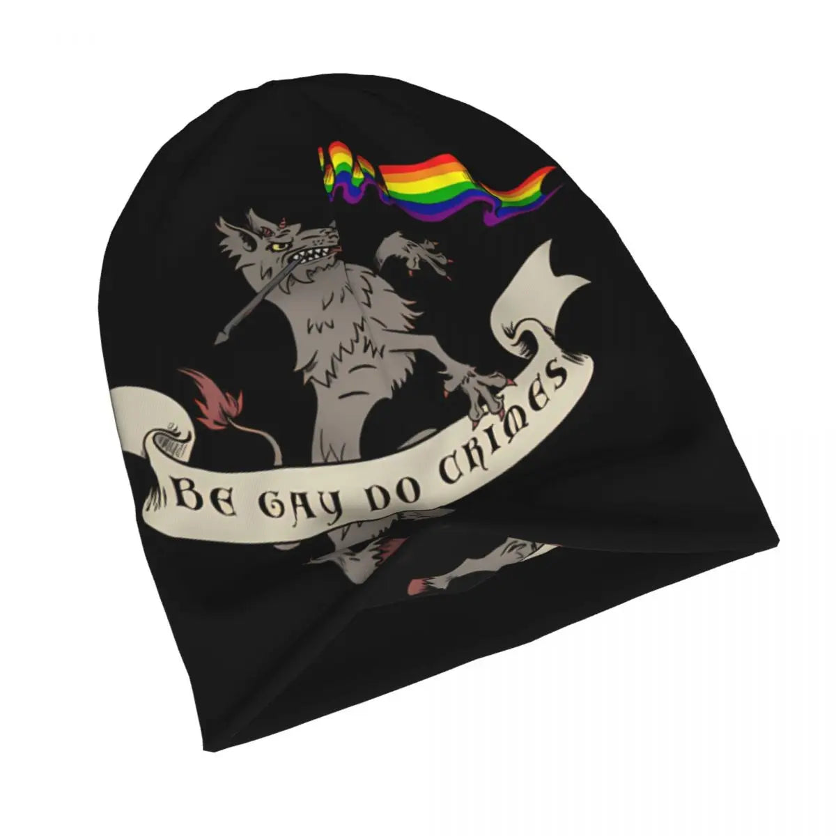 LGBTQIA+ Queer Be Gay Do Crime Skullies Beanie Cap