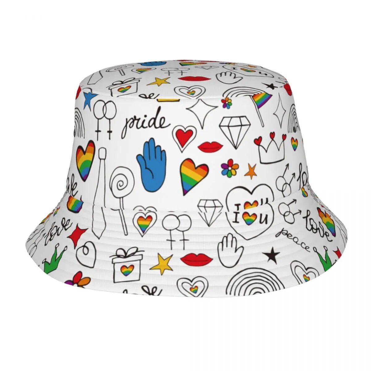 Hats - LGBTQIA+ Doodles Bucket Hat