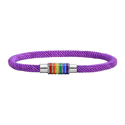 Bracelet - Rainbow Pride Rope Bracelets