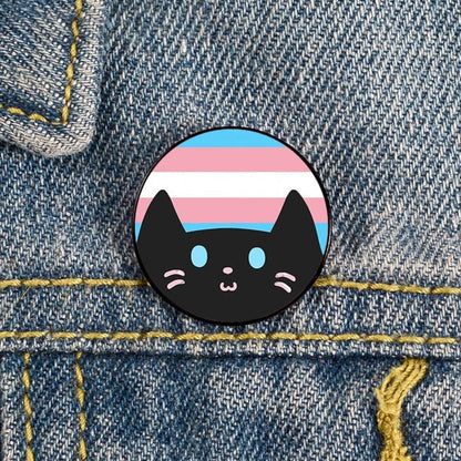 Enamel Pins - LGBTQIA+ Queer Pride Cats Pin Badges 