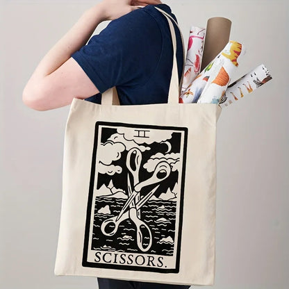 Tote Bags - The Good Scissors Canvas Tote Bag