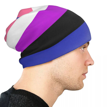 LGBTQIA+ Queer Genderfluid Skullies Beanie Cap