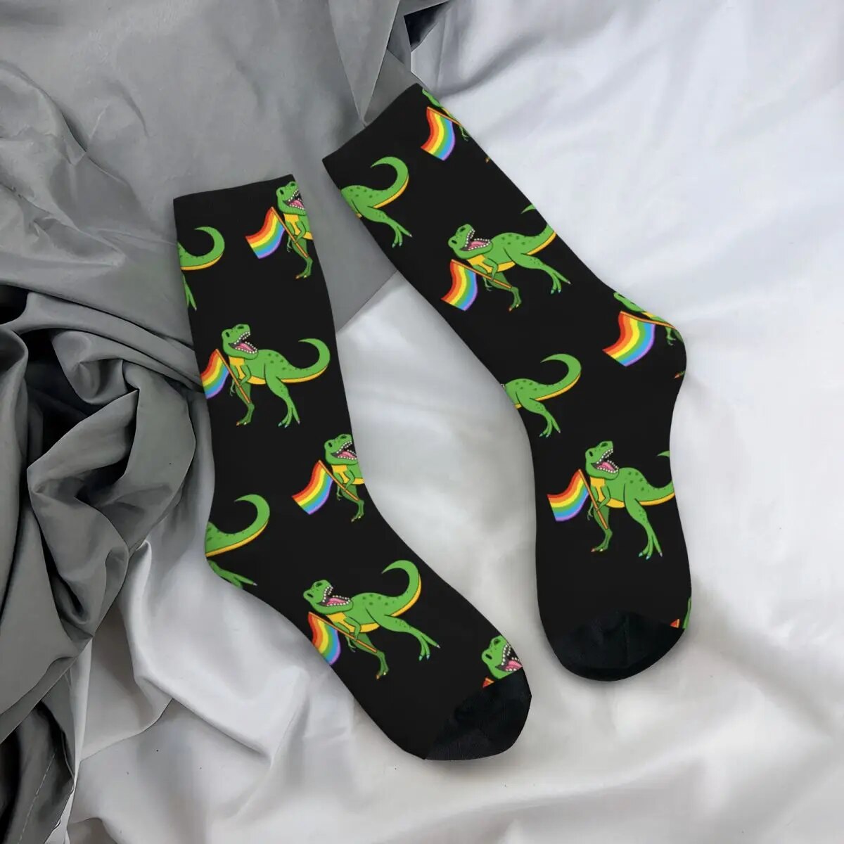 Socks - LGBTQIA+ Queer T-Rex Pride Socks