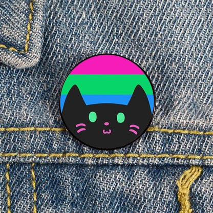 Enamel Pins - LGBTQIA+ Queer Pride Cats Pin Badges 