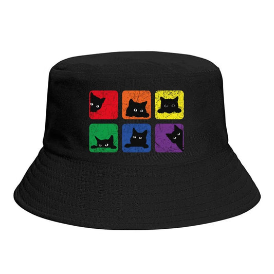 Hats - Peeking Pride Pussies Bucket Hat