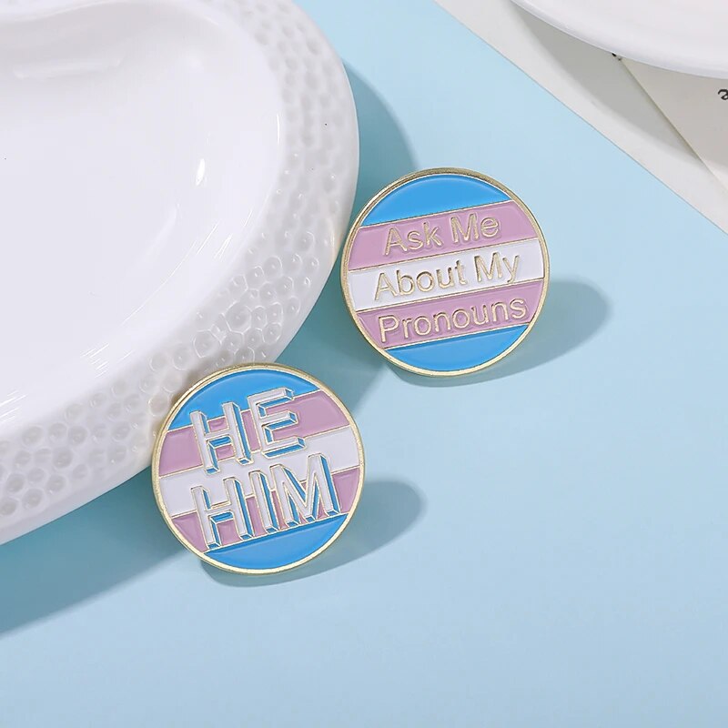 Badges - LGBTQIA+ Queer Fancy Pants Pronoun Badges