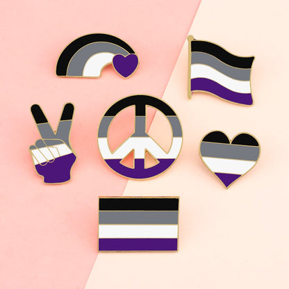 Enamel Pins - LGBTQIA+ Queer Pride Ace Pin Badges 